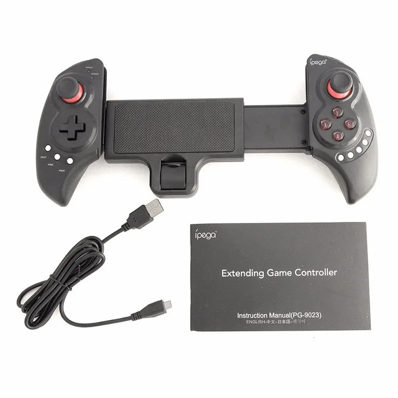 

iPega Wireless Bluetooth Game Controller Gamepad with Stretch Bracket PG-9023 for pad/Android TV Box Tablet PC iOS SAMSUNG