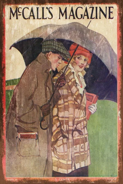 

Metal Plaque McCall's Magazine Cover Poster Tin Sign Coffee Shop Home Bedroom Wall Decoration Retro Metal Plate 12*8 Inch