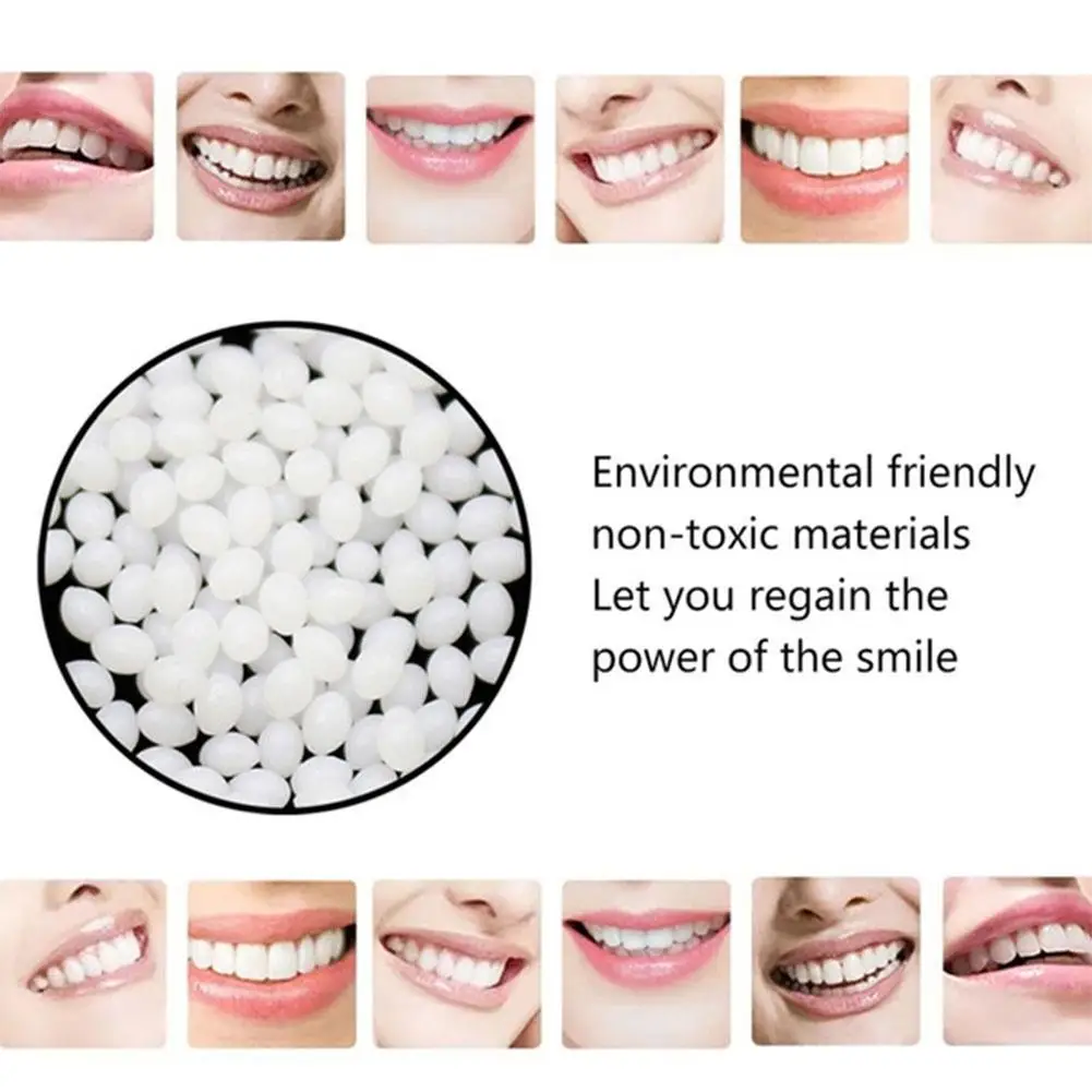 

DIY Environmentally Friendly Resin Teeth Halloween Tooth Party Props Plus DIY Adhesive Glue Supplies Party Props Dentures S X6N2