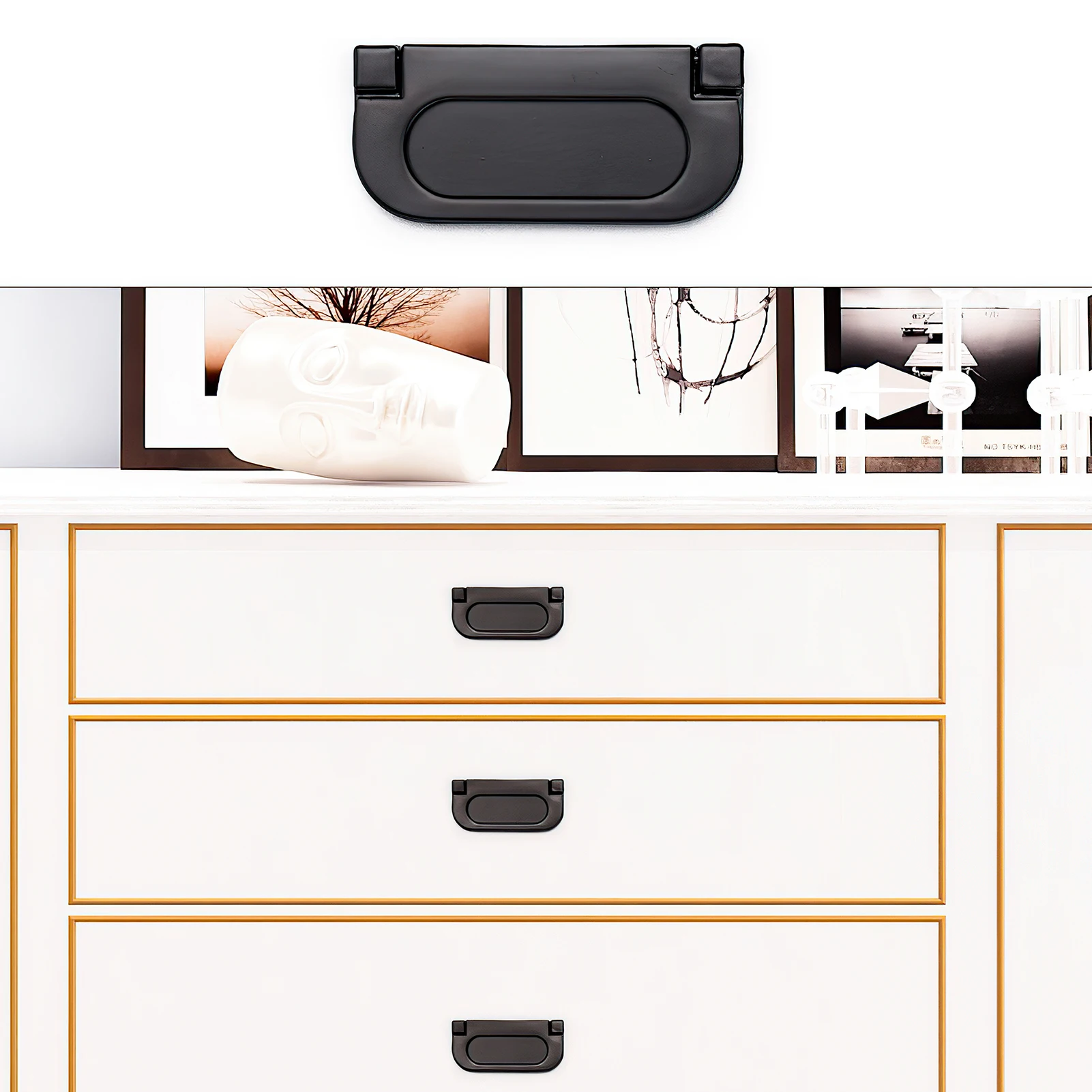 

Modern Cabinet Handles Solid Aluminum Alloy Door Knobs Wardrobe Kitchen Cupboard Pulls Drawer Home Furniture Handle Hardware