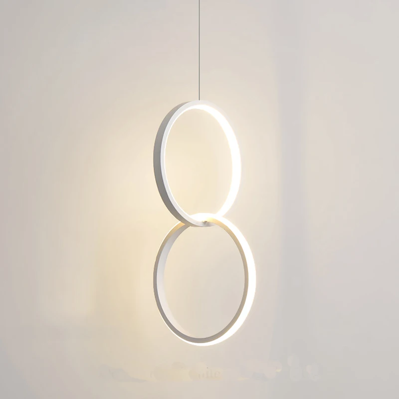 

Ring Pendent Light Simple/Personal Bedroom Bedside LED Long Line lighting Stair Light Hanging Lamp Dinning Room Lights