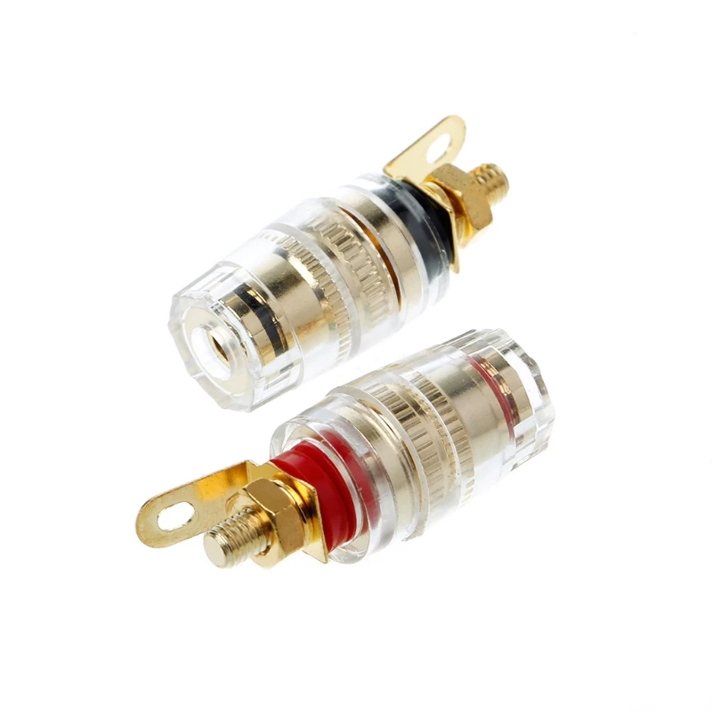 1 Pair 4mm Binding Post Terminal Speaker Test Banana Plug Socket Connector Amplifier 4XFD | Обустройство дома