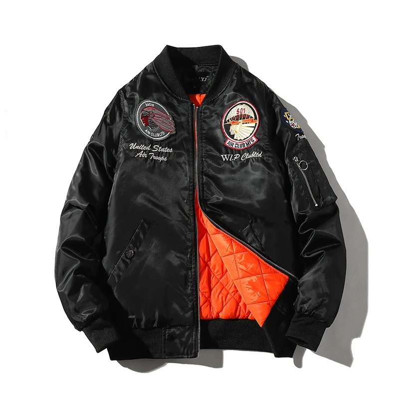 Женская куртка бомбер 3XL с черепами в стиле милитари|Мужские куртки| |