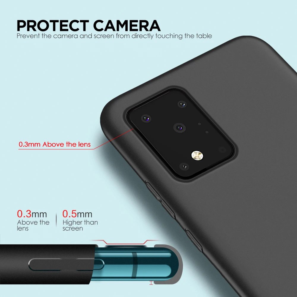 Матовый Мягкий ТПУ чехол для телефона samsung Galaxy S10 + S11 S11E A51 A71 ультра тонкий черный