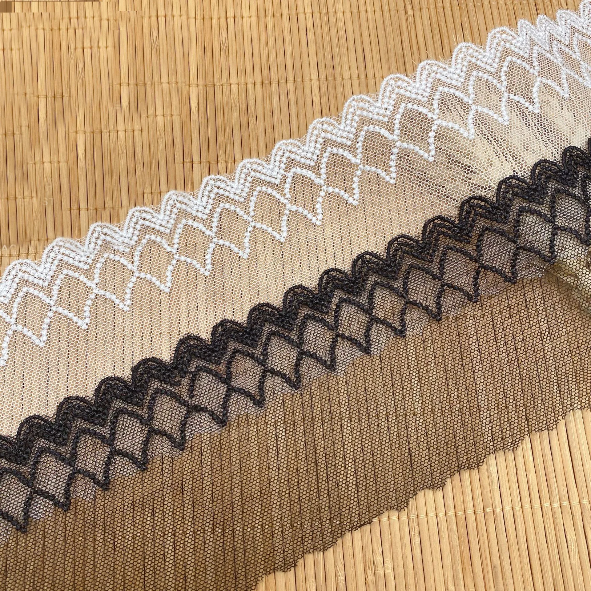 2 ярда/партия кружевные ленты с вышивкой