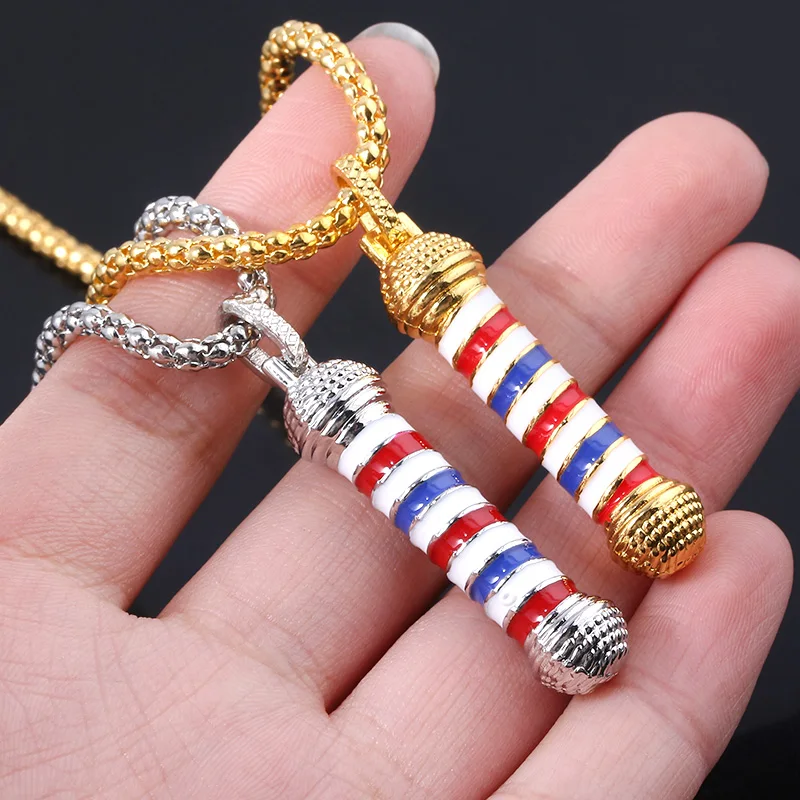 Модные ювелирные изделия Золотая Парикмахерская Польша 3D ожерелье 2 стиля