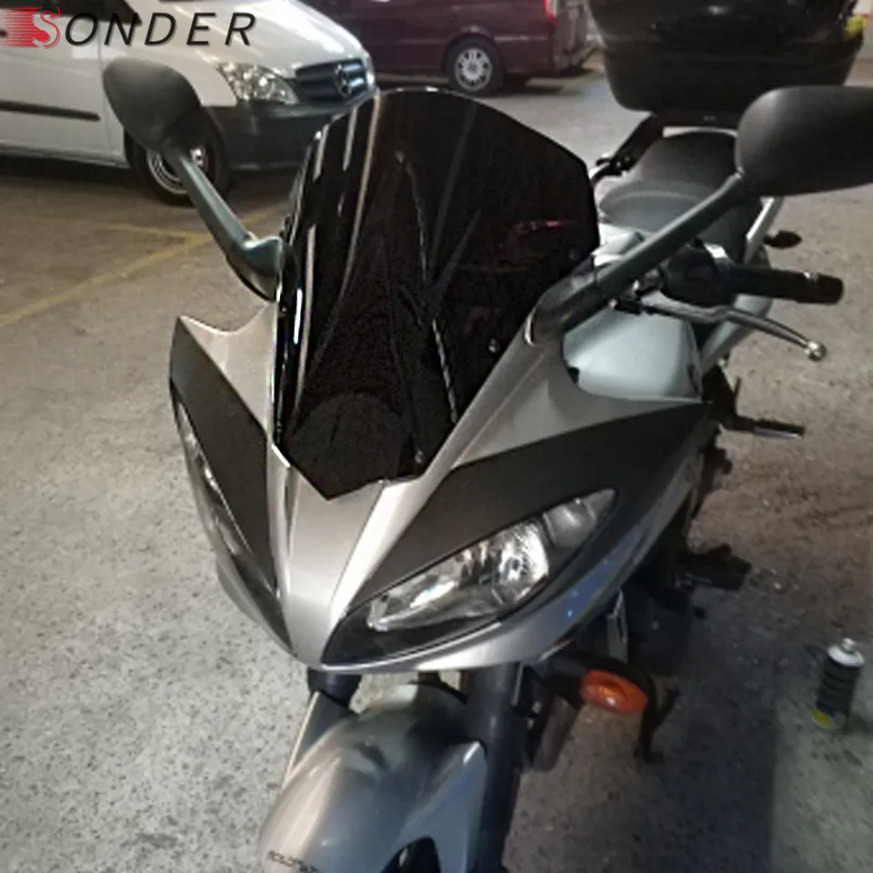 For Yamaha FAZER FZ6 Fazer S2 2003 2004 2005 2006 2007 2008 Motorcycle screen Windshield WindScreen FZ 6 S 03 04 05 06 07 08 | Автомобили