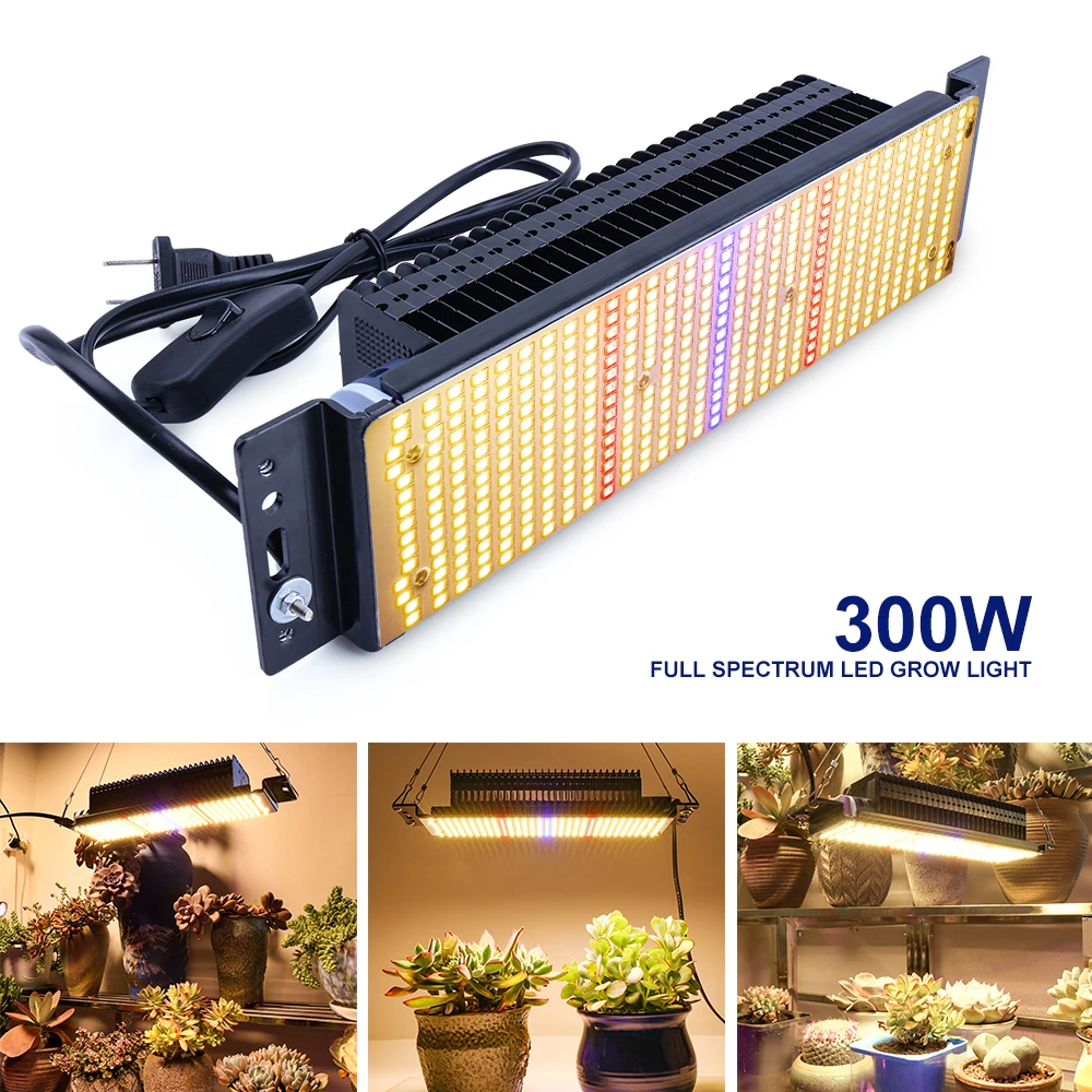 Lámpara LED de espectro completo para cultivo de flores, luz cálida de 1-30 piezas, 300W, para invernadero de interior