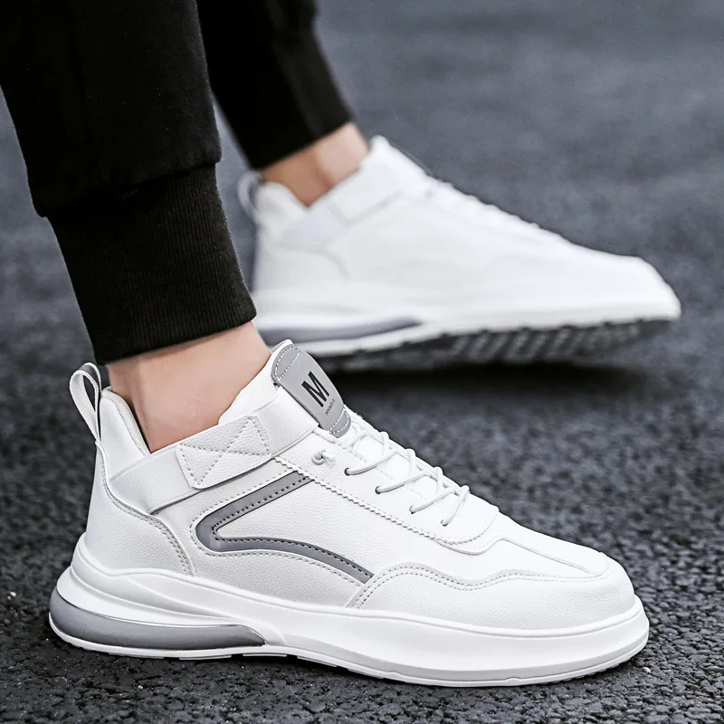 

Brand Men Casual Shoes Fashion Sneakers Waterproof Comfortable Breathable Lace-up High-top Outdoor Shoes Men High Quality 2020