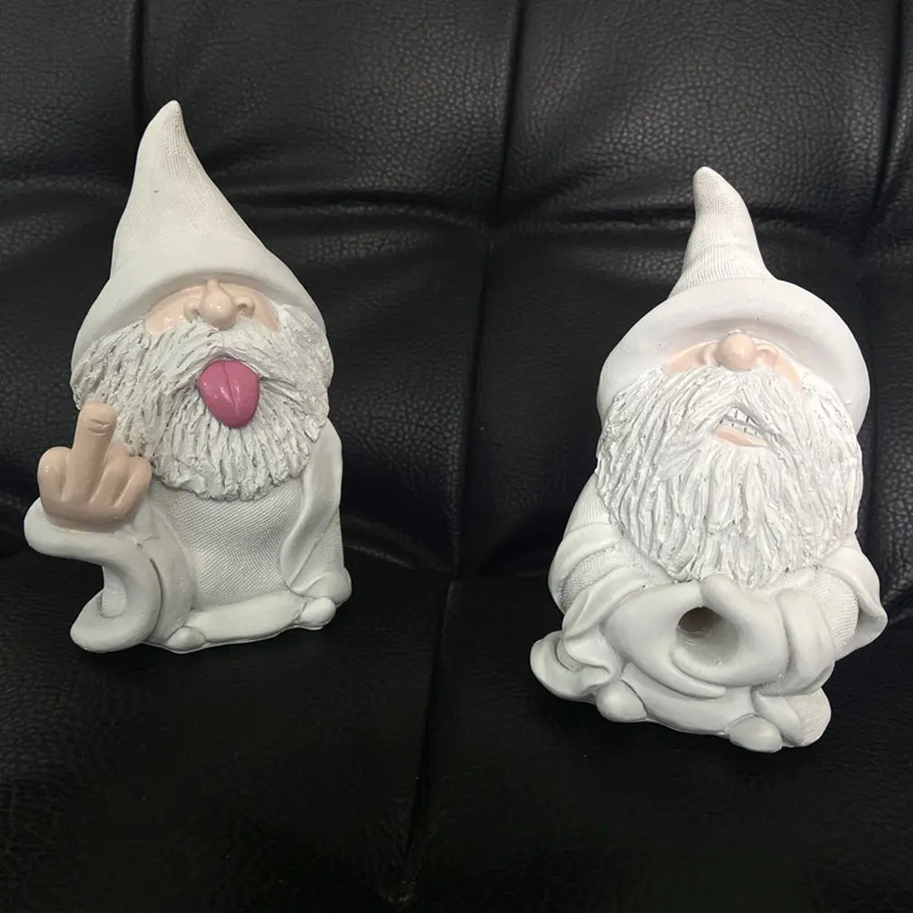 Cute Resin Dwarfs Statue Garden Accessories Funny Gnome Sculpture For Home Room Ornament | Дом и сад