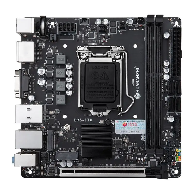 

HUANANZHI B85-ITX Intel Motherboard 2xDDR3 Memory M.2 NVME Interface DDR3 1333/1066MHz Support LGA 1150 series Processors