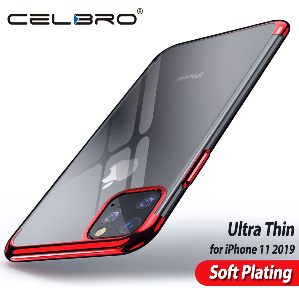 Ультратонкий силиконовый чехол для Iphone 11 Pro Max из мягкого ТПУ прозрачный Iphone11 Conque