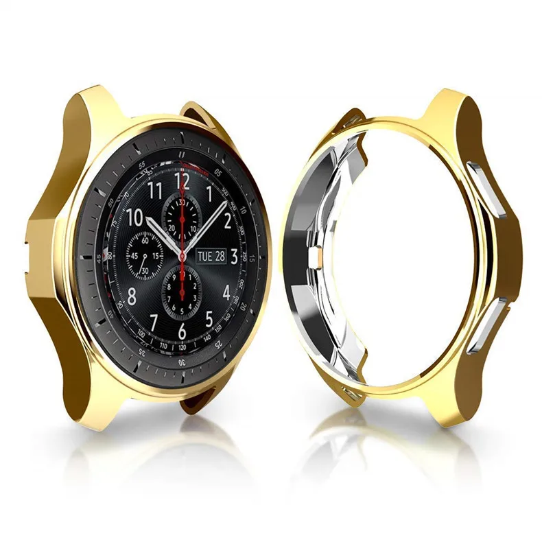 Gear S3 frontier для samsung Galaxy Watch 46 мм 42 м чехол ремешок reloj Обложка Мягкий ТПУ покрытием все вокруг Защитный чехол рамка