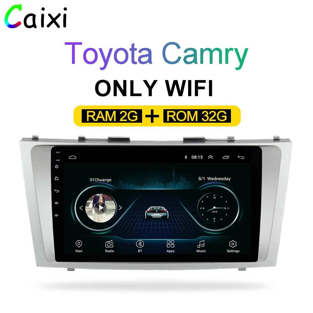 cx-ca-32G-1 Автомобиль Xi 2din 9 дюймов 2.5D Android 8,1 Автомобильный DVD Радио мультимедийный плеер для Toyota Camry 2007 2008 2009 2010 2011 Навигация gps - Цвет: cx-ca-32G-1