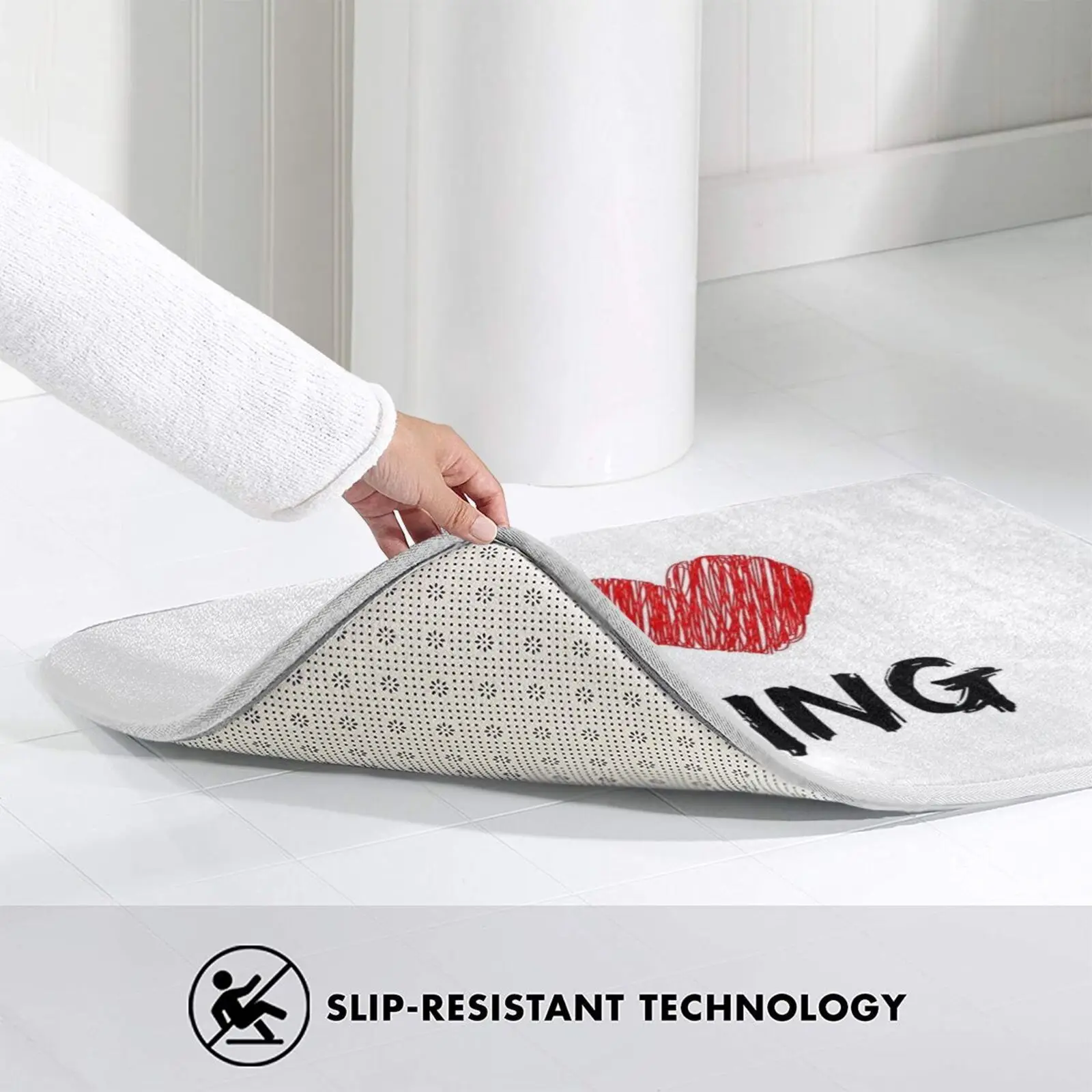 I Love лежащий коврик подушка Мягкий Нескользящий лежачий для влюбленных лжецов