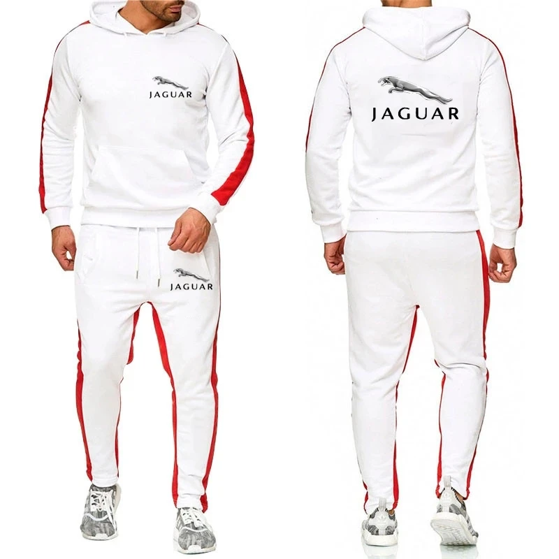 

2021 New Trend Ropa deportiva para hombre J B Car Logo Conjunto de sudadera con capucha Pantalones de sudadera de 2 piezas Conju