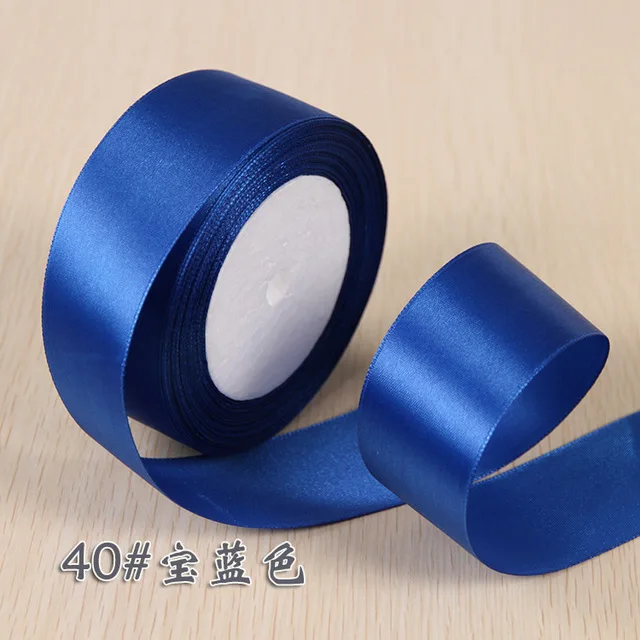Royal Blue 6 мм 1 см 1,5 см 2 см 2,5 см 4 5 см атласными лентами DIY Искусственные Шелковые Розы Ремесла поставок швейной фурнитуры Скрапбукинг Материал - Цвет: Royal Blue
