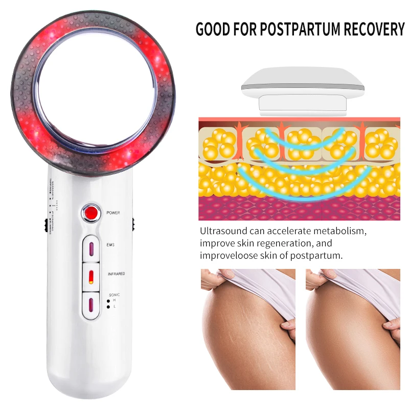 

Ultrasound Cavitation EMS Body Slimming Massager Weight Loss Lipo Massager Anti Cellulite Fat Burner Infrared Ultrasonic Therapy