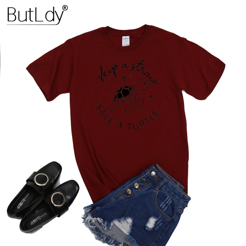 Футболка женская с круглым вырезом однотонная хлопковая рубашка коротким