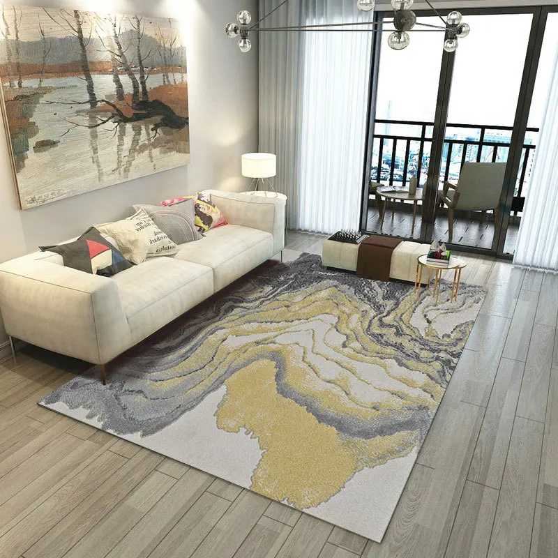 

Nordic Minimalist Abstract Art Carpet Living Room Coffee Table Bedroom Carpet Full Bed Mat Household Carpet Rectangle Area Rug