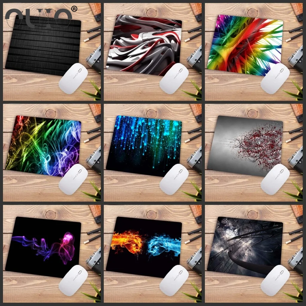 

Colorful Cool Abstract Mousepad Gaming Mouse Pad Desk Mat Keyboard Computer Padmouse Laptop Play Mats Size 18x22cm Promotion