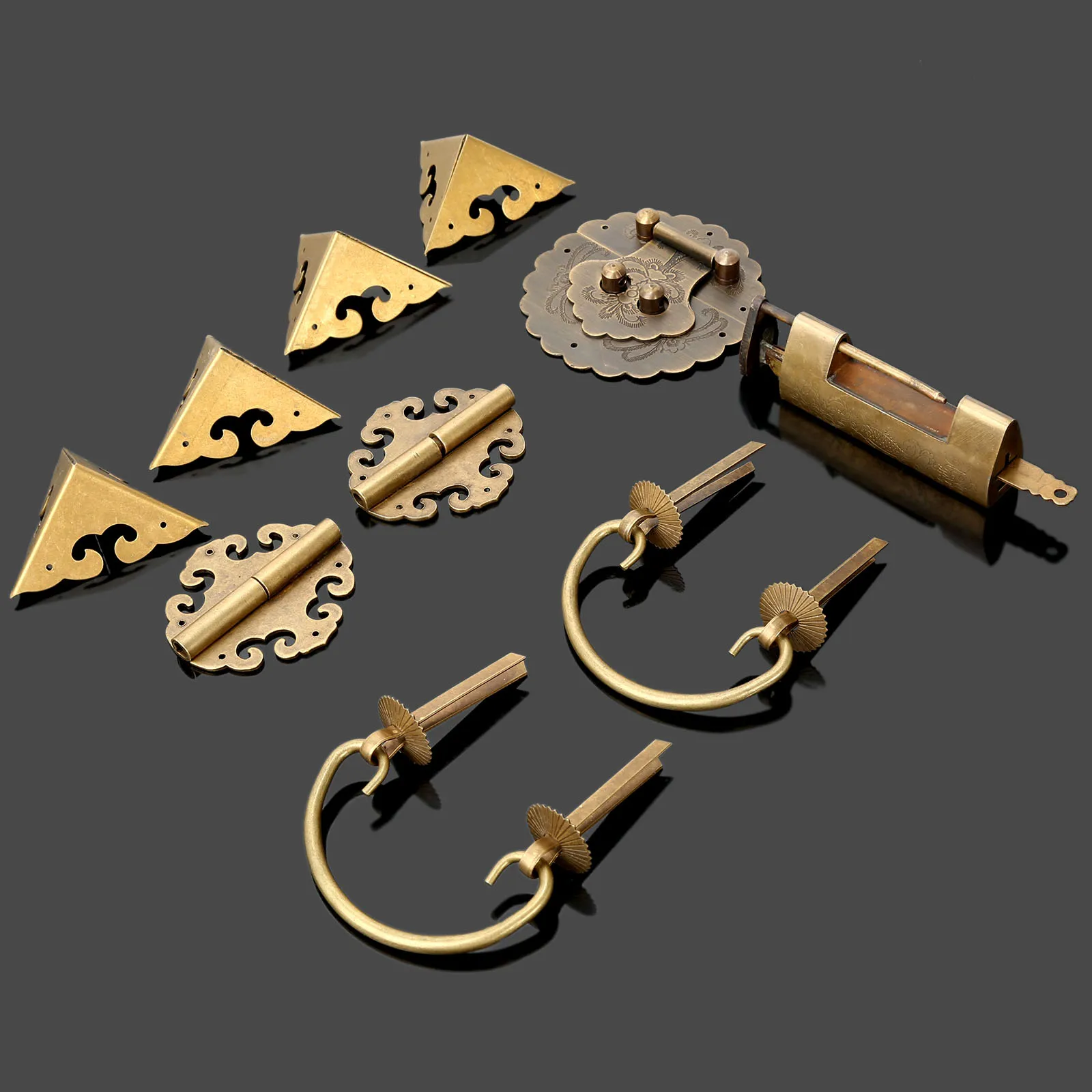 Китайский латунный мебельная фурнитура грудь петли багажного отделения защелка