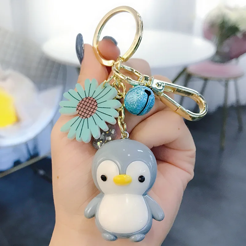 Новый креативный милый мультяшный маленький пингвин кукла автомобильный брелок