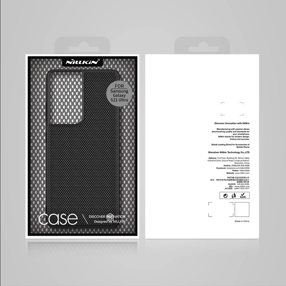 

for Samsung Galaxy S21 Ultra Note 20 S20 Plus FE A52 A32 5G Case Nillkin Textured Nylon Fiber Non-slip Soft TPU Shockproof Cover