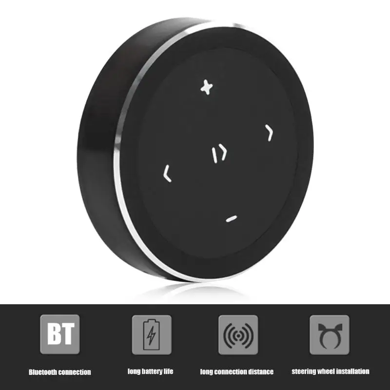Автомобильный Мультимедийный пульт на рулевое колесо с Bluetooth для iPhone iPad Samsung