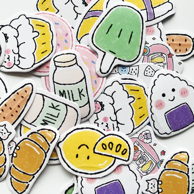 45 шт./упак. милые закуски помет наклейки декоративные Сделай Сам Уплотнительная