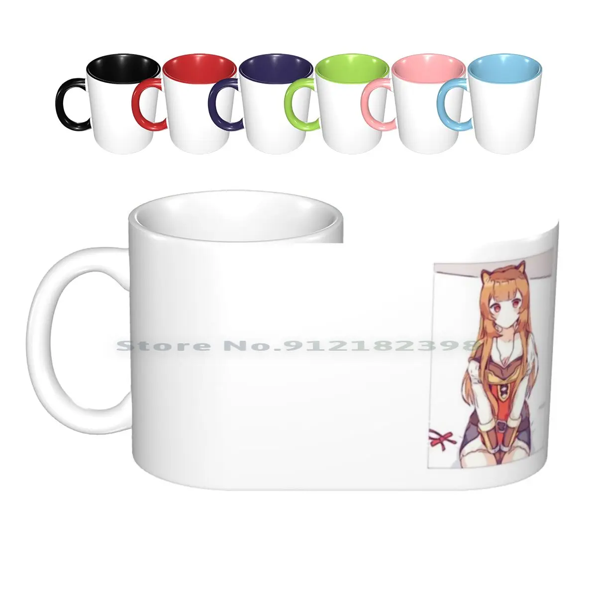 

The Rising Of The Shield Hero | Tate No Yuusha No Nariagari-Raphtalia ( Sketch ) Ceramic Mugs Coffee Cups Milk Tea Mug The