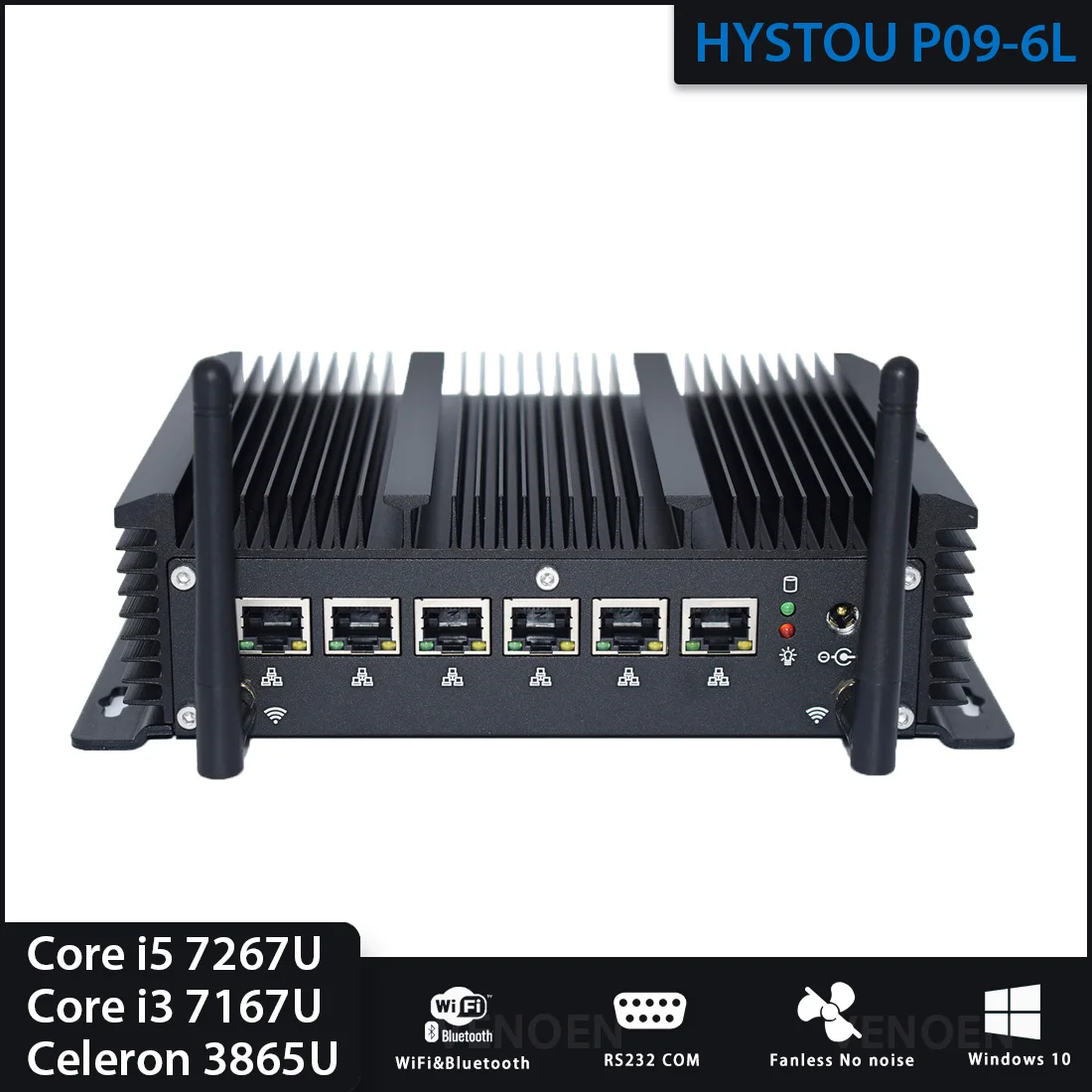 

Мини-компьютер HYSTOU i3 7167U I5 7267U, 6 портов lan