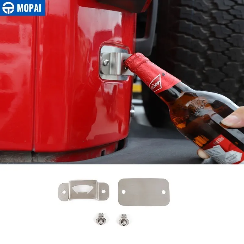 MOPAI автомобильный открывалка для бутылок пива Jeep Wrangler JK номерной знак 2007 +