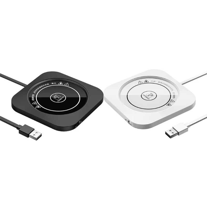 

USB Cup Square Mug Warmer, USB Cup Heater USB Coaster Warmer Beverage Heater for Home USE Office