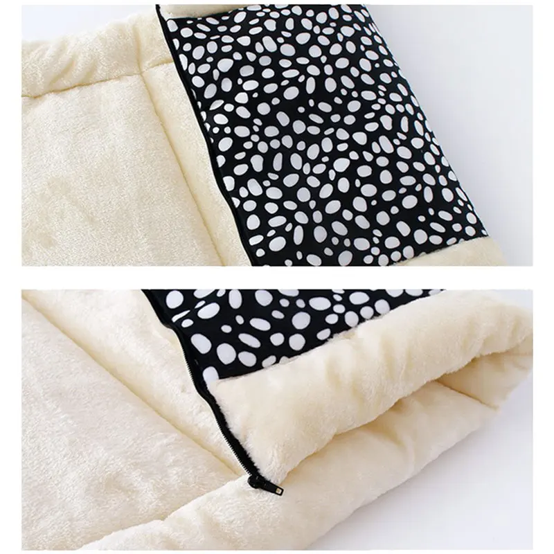 Мягкая теплая плюшевая кровать для кошки пещера использования в стиле Хо