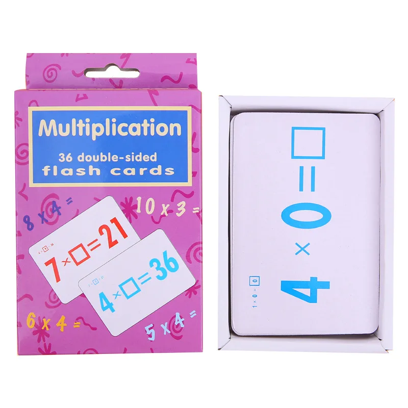 36 шт./компл. детские математические обучающих карточек Математика флеш карта