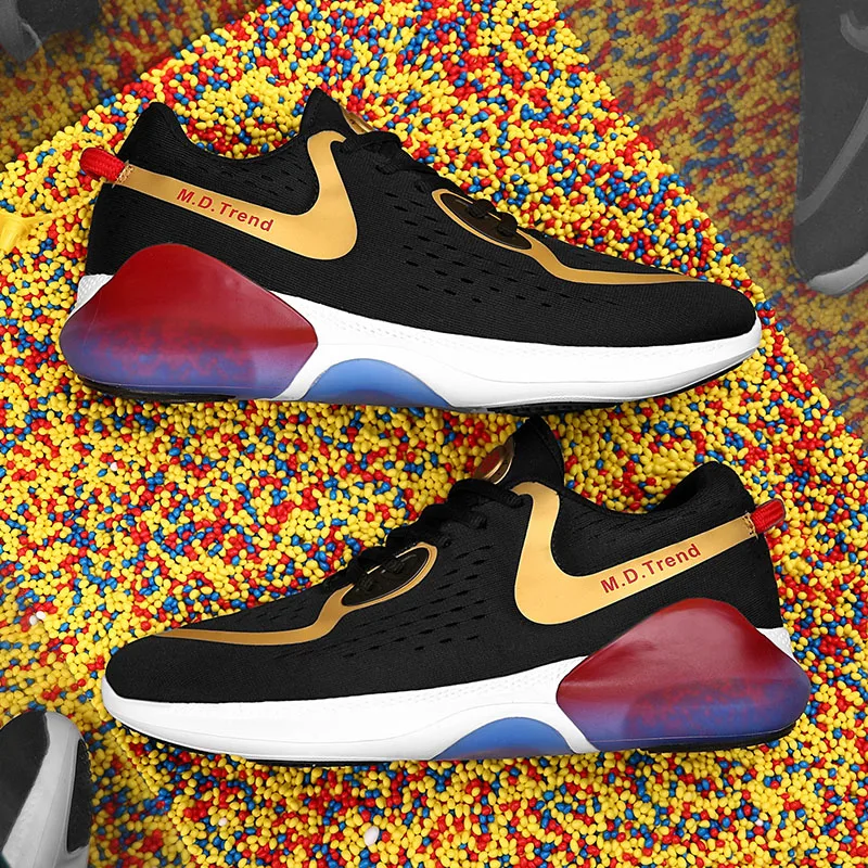 

2021 Spring New Men's Flying Woven Breathable and Shock-absorbing Running Shoes Zapatos De Hombre Men Sneakers Casual Size 39-46