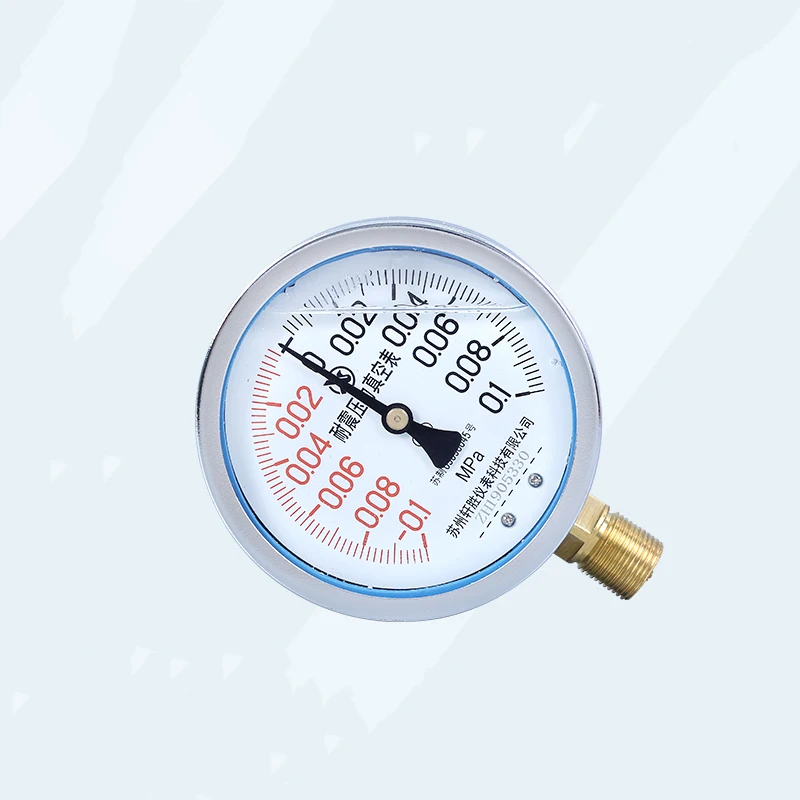  0 1 ~ МПа противоударный вакуумный манометр измеритель сейсмического давления