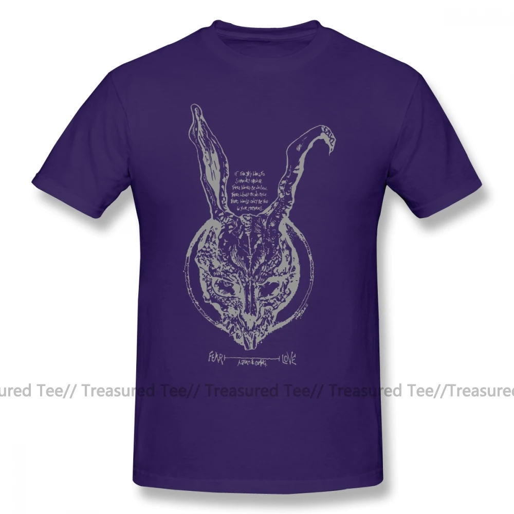 Футболка Donnie Darko, футболка Donnie Darko, забавная Футболка с принтом, 6xl, летняя мужская футболка с коротким рукавом, 100 хлопок - Цвет: Purple