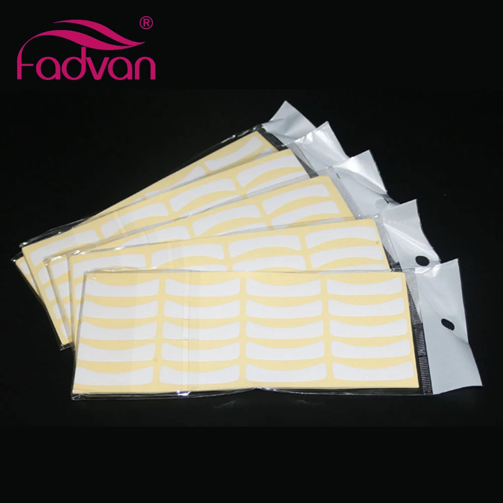 Fadvan 100 шт./пакет одноразовые патчи для наращивания ресниц бумажные глаза под