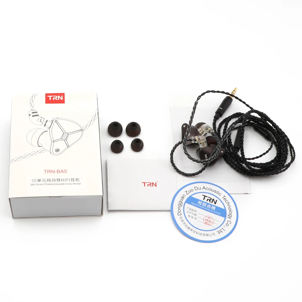 Лампа указателя BA5 5 уравновешенных якоря Hi-Fi в-ухо наушник IEM с магниевого сплава