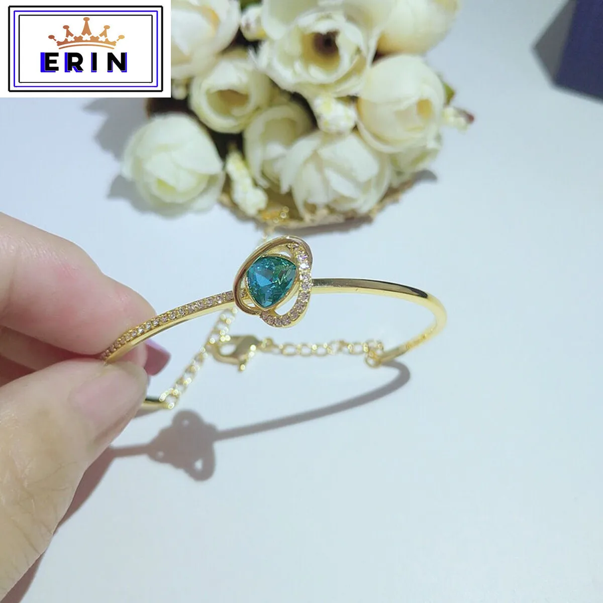 

ERIN High quality SWA, inspired by the universe. A blue crystal women's Bracelet