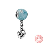 Подвеска-Шарм Слон из серебра 925 пробы для браслета