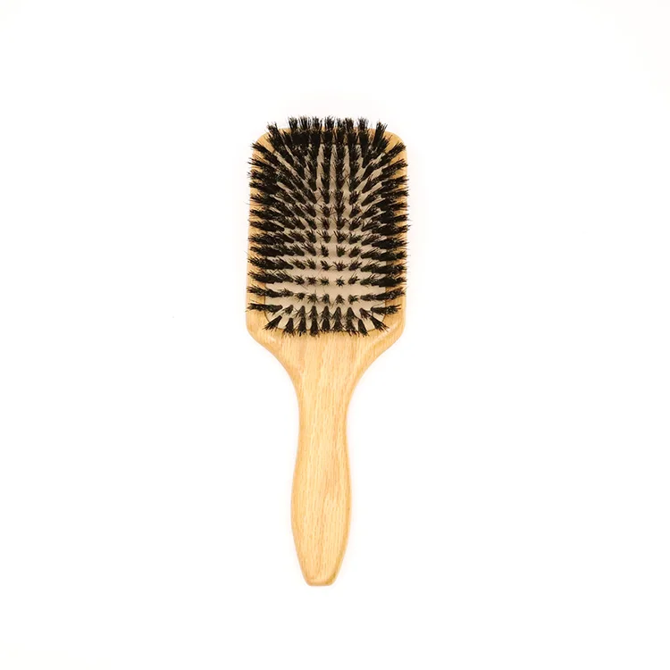 

1PC Peine Madera OAK Wood HairBrush Wood Comb Brosse Sanglier Brush Hair Extension Airbag Brush Boar Bristle Brush Straightener