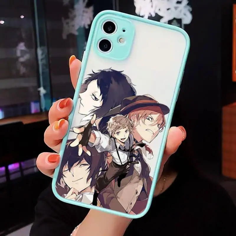 

bungou stray dogs Dazai Osamu Phone Cases Matte Transparent For iPhone 12 Mini 11 Pro XR XS Max 7 8 Plus
