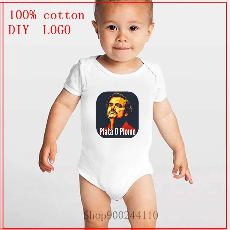 

cool plata o plomo printing Bodysuits Baby Newborn Baby Boys Girl Jumpsuit Black Summer Casual Clothes Outfits Costumes Pajamas