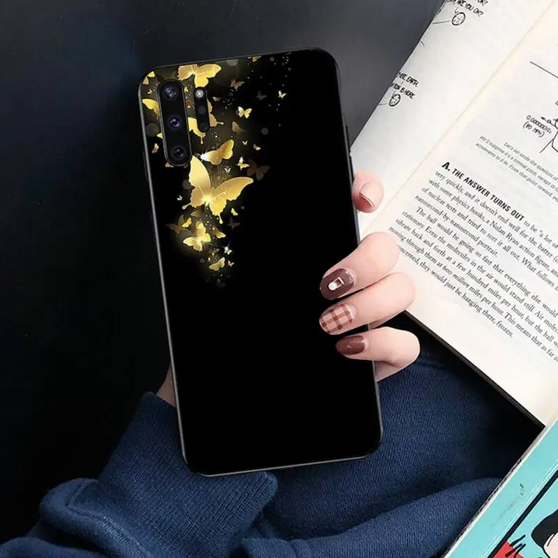 

HPCHCJHM butterfly Coque Shell Phone Case For Samsung Note 7 8 9 10 pro Galaxy J7 J8 J6 Plus 2018 Prime