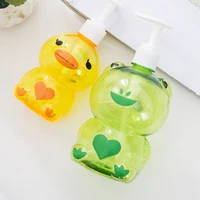 kawaii duck frog shape soap dispenser bottle kitchen hand sanitizer bottle cosmetics shampoo body wash lotion bottle hotel