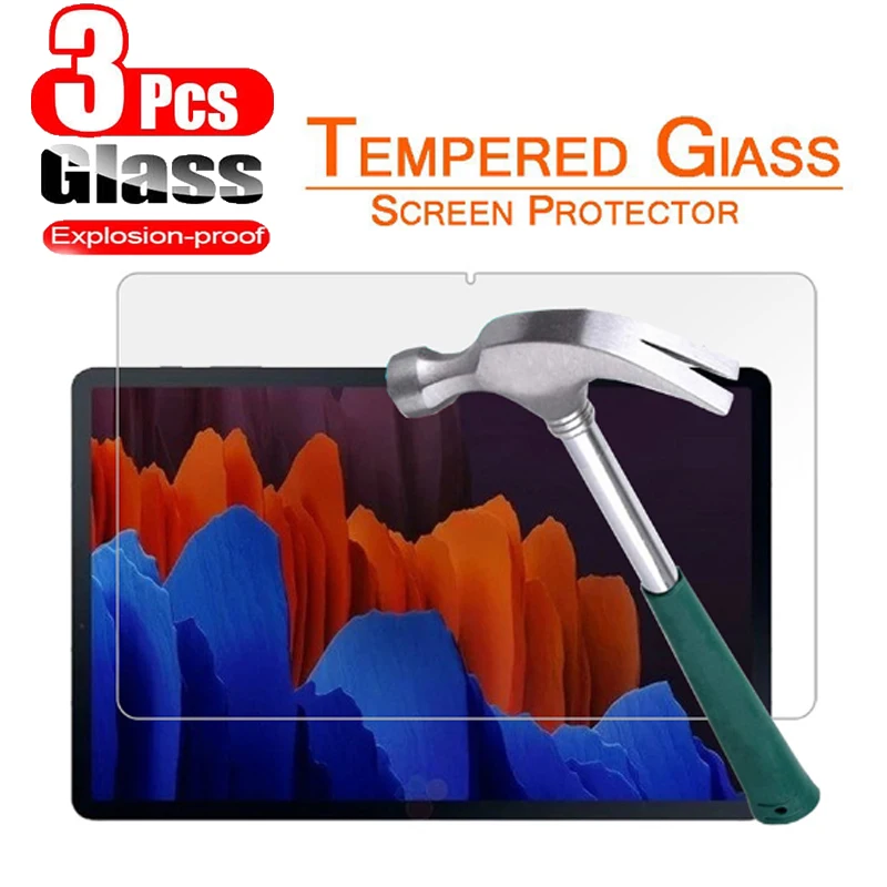 3Piece Glass Protector for Samsung Galaxy Tab S7 2020 T870 T875 T876B Screen Protective Film for Samsung Galaxy Tab S7 11 inch