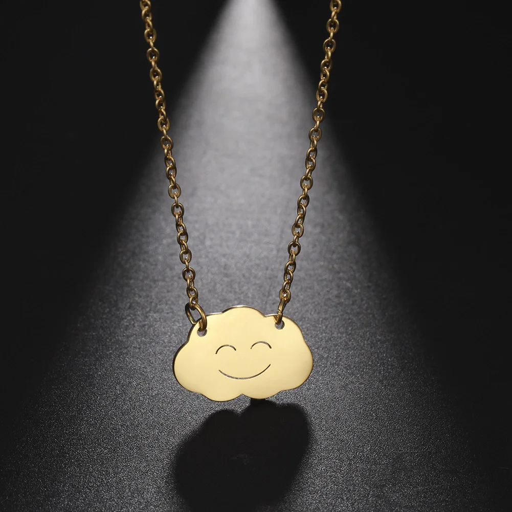 Цепочка с кулоном в виде облака из нержавеющей стали | Украшения и аксессуары